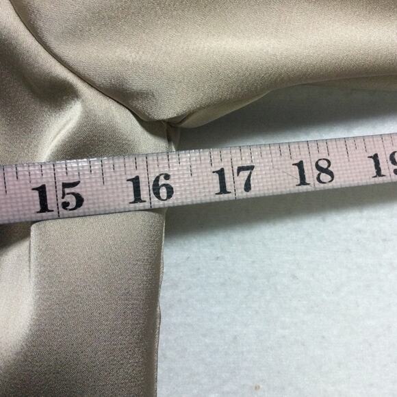 FORMAL PARTY AW SZ 6 S Taupe Etta Satin Prom Party A-line Maxi Dess New b38 - Picture 7 of 10